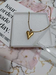 Gold Herringbone Necklace