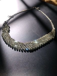 Silver Sparkling Chokar/Necklace