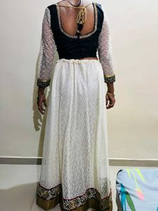 Elegant Black &amp; White Blouse Lehnga New Wdt Tag