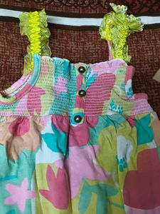 💛🩷💜 combo of Girls dress