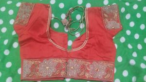 Elegant Silver &amp; Red lahanga Saree