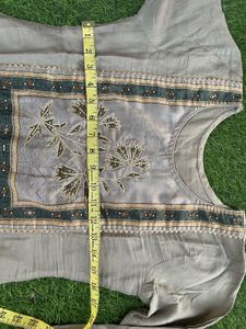 Grey Embroidered 3-Piece Suit