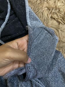 URBANIC Sparkly Silver Mini Dress