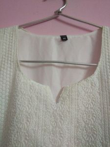 Chikankari White Kurta Women