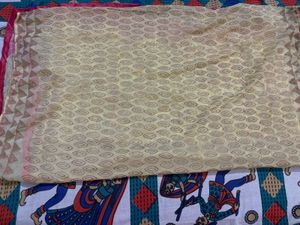 Printed Yellow Dupatta