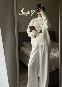 Comfy premium quality White Turtleneck Sweater