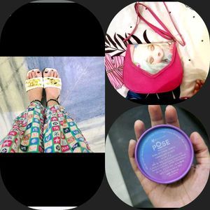2🎁+Myglamm Blush+Block Heels+Sling Purse