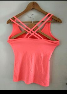 Neon Pink Strappy Tank
