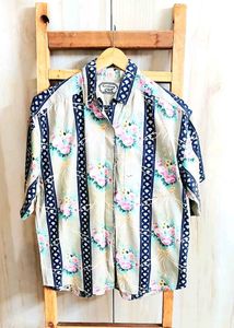 Floral Print Button-Down Shirt size-45