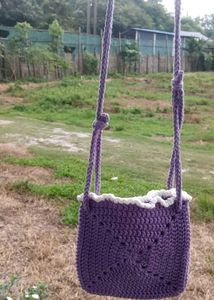 Handmade Crochet Flower Bag
