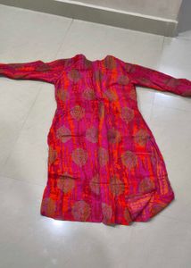 Pink Ethnic Kurta(L)new