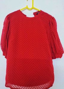 Red Chevron Top