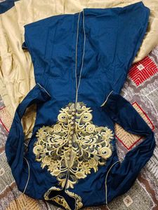 Elegant Blue Embroidered Kurta Set