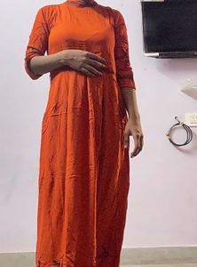 Mustard Women Maxi Dress