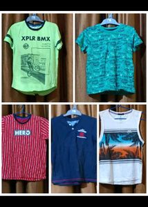 Combo Of 10 Tshirt For 7  To 8 Year Boys