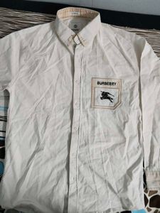 Original Burberry White Long Sleeve Shirt