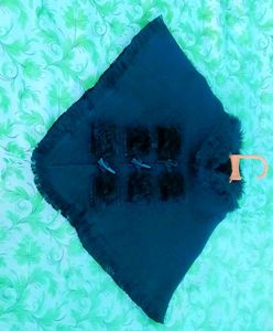 Stylish Black Poncho