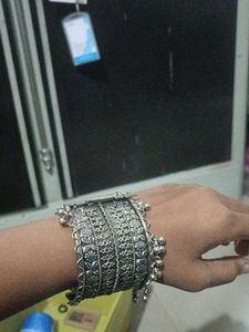 Oxidized Silver Bangle