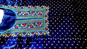 Embroidered Kurtawith Sare