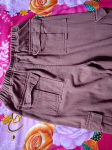 Brown Baggy Cargo Pants