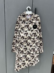 Kids Asymmetrical Camo Print Kurta