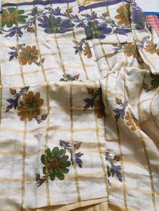 Two Cotton Silk Sarees without Blouse