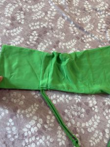 H&amp;m Green Wrap Dress