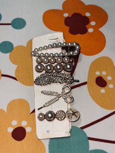 Pearl Hair Clip Set