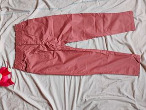 Terracotta Cropped Trousers
