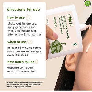 GREEN TEA &amp; PEPTIDE SHEER - TINTED SUNSCREEN SERUM