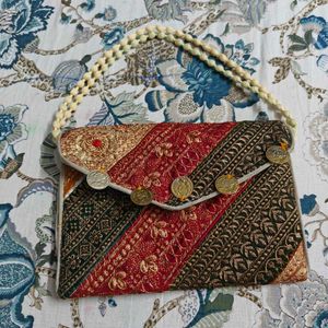 Vintage Embroidered Coin Purse