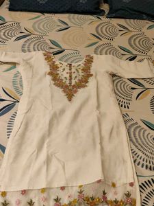 Embroidery Design Suit Set With Pant And Dupatta