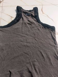 Gray Sleeveless Top