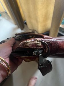 Brown Leather Laptop Bag