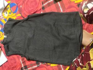 Sleeveless Black Mock Neck Top