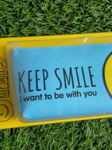 Keep Smile Pencil Case Blue 🔵
