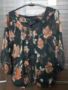 Harpa Georgette Shirt Top