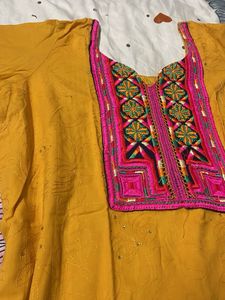 Yellow Kurti With Pant
