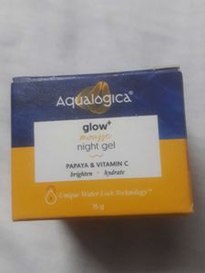 Aqualogica Glow+ Mousse Vitamin C Night Gel with P