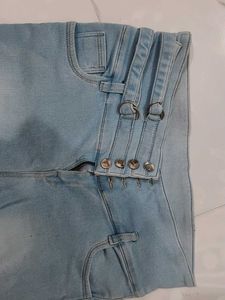 High Waisted Light Wash Jeans
