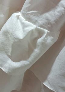 White Ruffle Mini Skirt