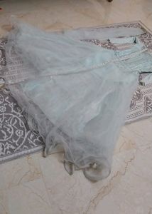 Light Blue Tulle Gown