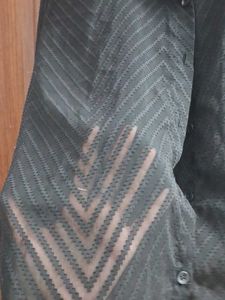 Black See Through Shirt