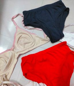 Combo Of 5 Lingerie (Bra 32A) Underwear (S Size)