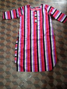Striped Cotton Kurti