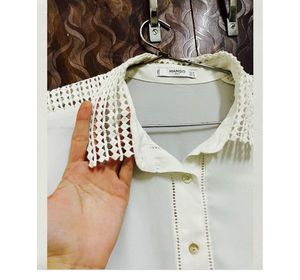 MANGO Suit Blouse LACY shirt For Women