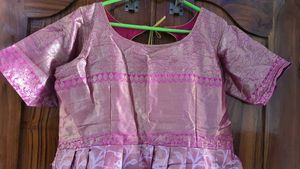 Floral Pink Long Frock Dress