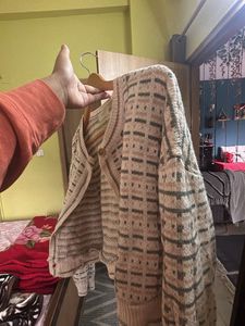 Patterned Knit Cardigan