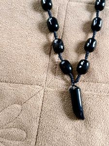 Black Beaded Necklace