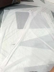 White  Georgette Fabric Dupatta